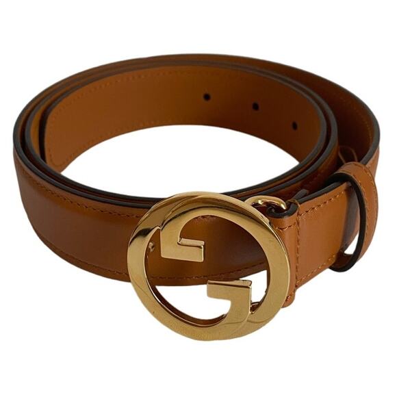 Gucci Blondie 30mm Belt in Tan Leather - Incl. Dustbag - Picture 1 of 8